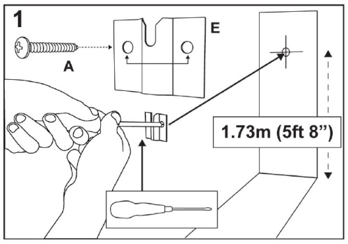 Dartboard Fixing Kit - Komplettes Set für Dartboard-Aufhängung