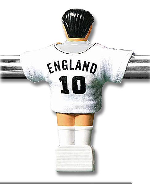 ENGLAND - Trikot für Töggelikasten / Tischfussball - Set à 11 Stück