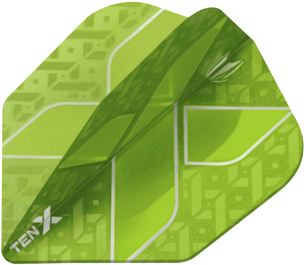 TARGET Ten-X - Lime - Flights - 3 Stück