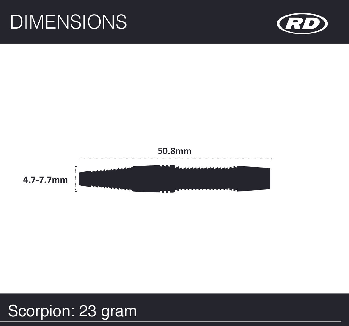 RED DRAGON Steeldarts SCORPION - 23g - 85% T