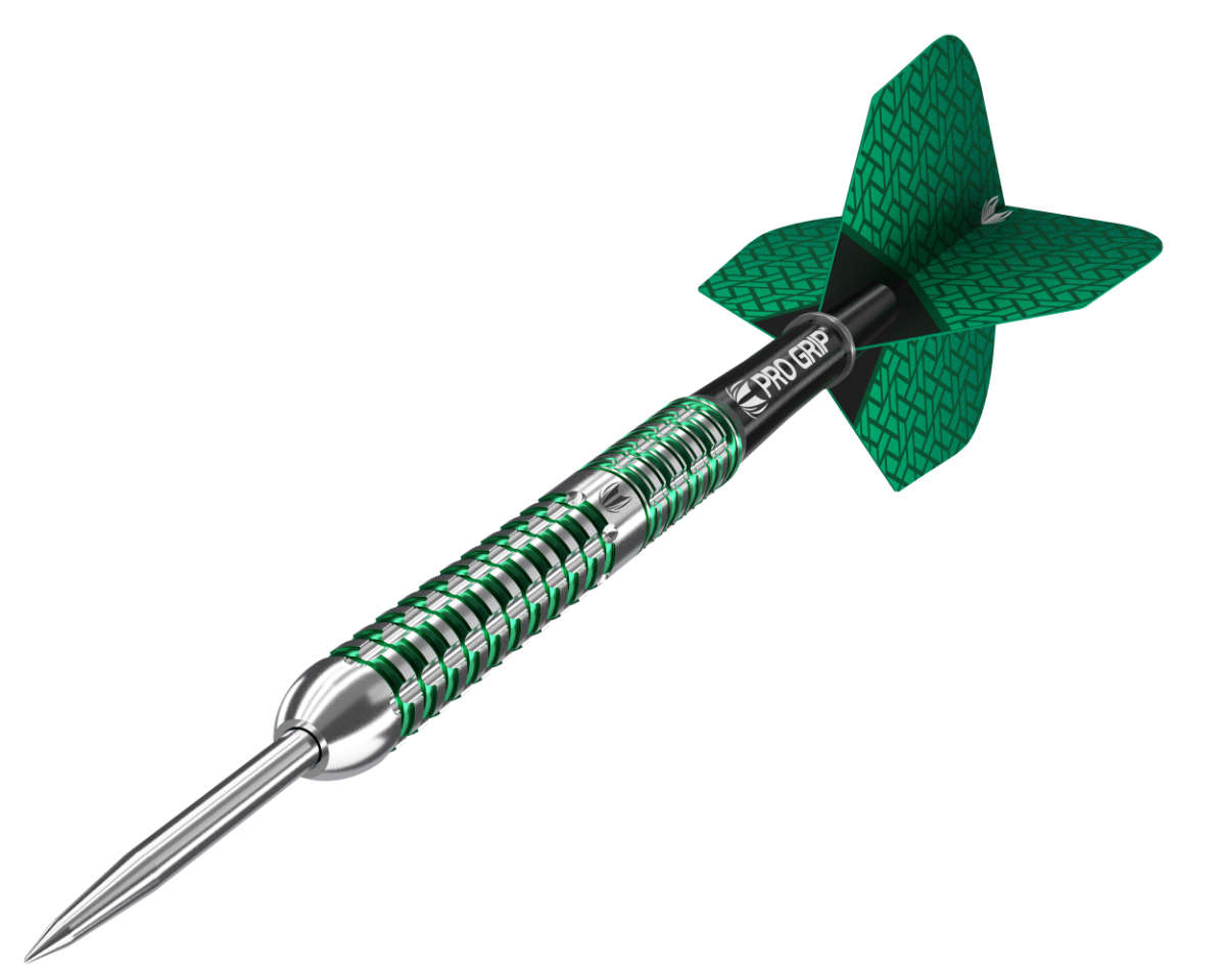 TARGET AGORA VERDE AV01 - Steel Darts - 22g (+/- 0.05g) - 90% T