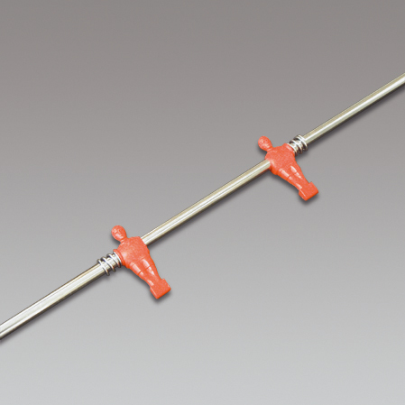 GARLANDO STANDARD SPIELERSTANGE - Verteidiger - Rot - 16 mm