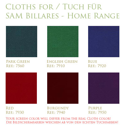 VIENA von SAM Billares - 7 od. 8 Fuss - Billardtisch