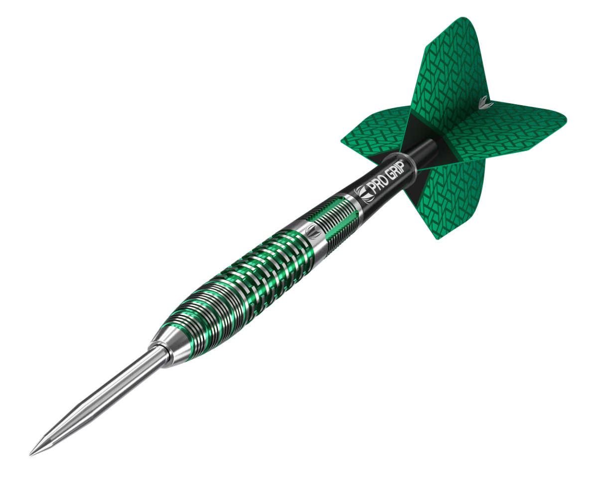 TARGET AGORA VERDE AV03 - Steel Darts - 23g (+/- 0.05g) - 90% T