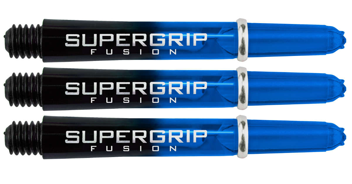 HARROWS Supergrip Fusion Blue - Shafts - SHORT (33 mm) - 3 Stück