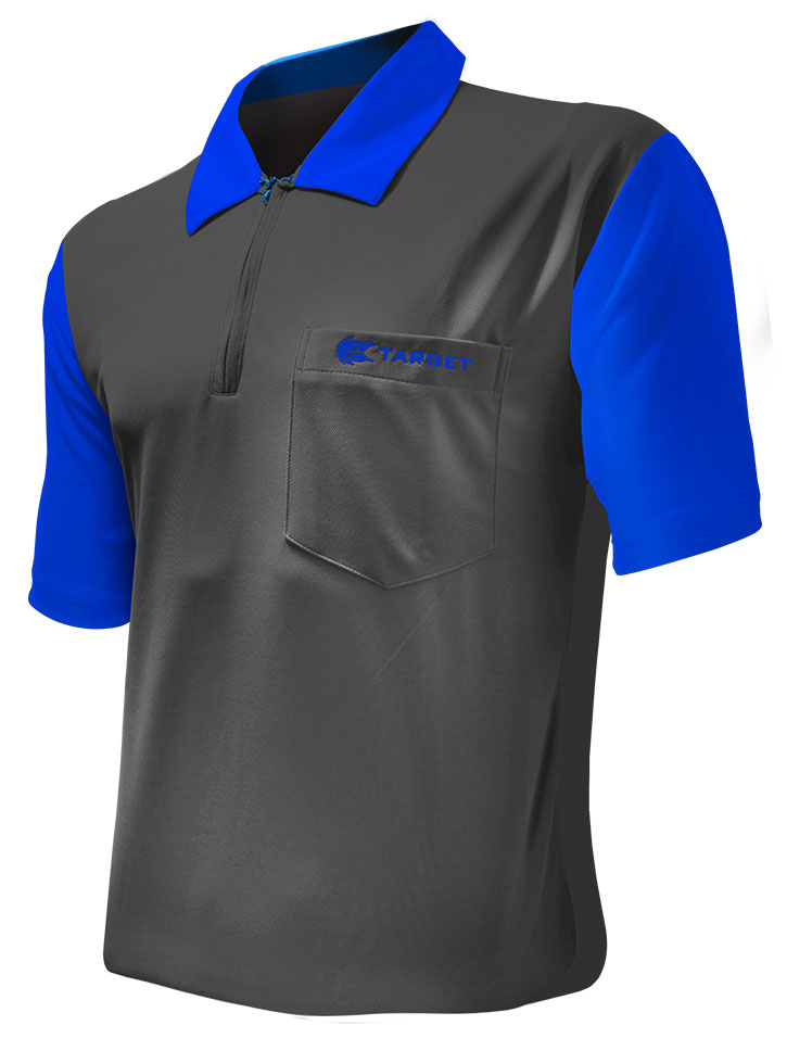 Target Coolplay 2 Dart Shirt - GREY & BLUE