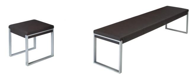 Fusiontable - Sitzbank & Hocker in 3 Farben