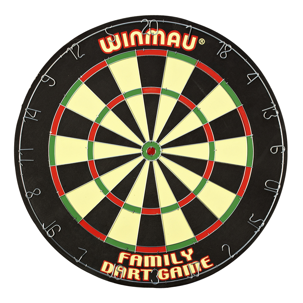 WINMAU FAMILY DART GAME - Papercoil - inkl. 2 Set Pfeile