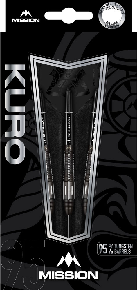 MISSION KURO Darts Steel - M2 - 23g - 95% T - ±0.05g