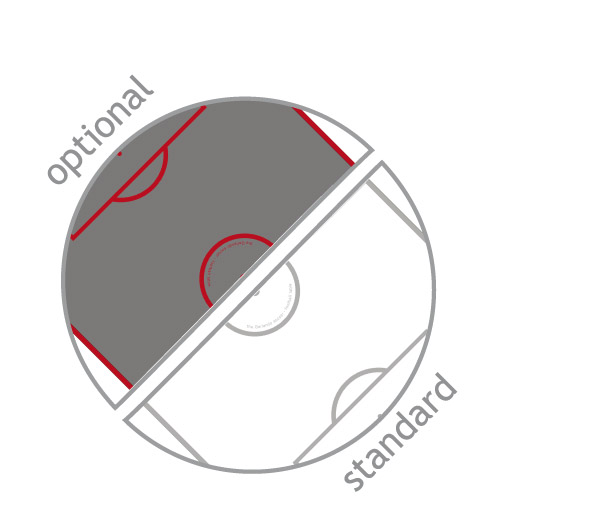 GARLANDO G-500 TARTAN NORDIC GREY - Tischfussball