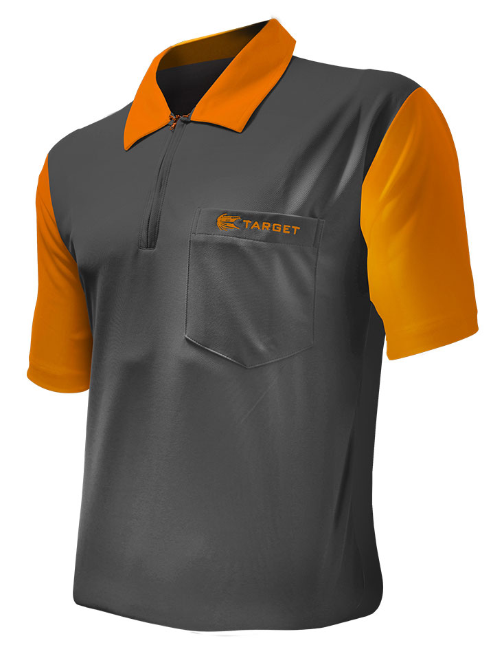 Target Coolplay 2 Dart Shirt - GREY & ORANGE