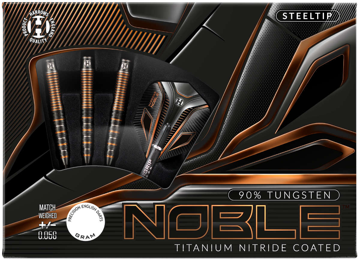 Harrows Noble - 23g - 90% T - +/- 0.05g - Steeldarts