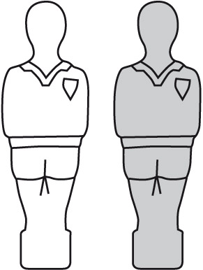 GARLANDO G-500 DÉCO AQUAMARINE - Tischfussball