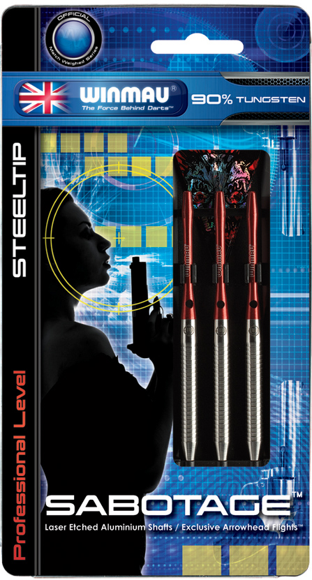 Steeldart WINMAU SABOTAGE - 90% Wolfram - 26g - +/- 0.1g