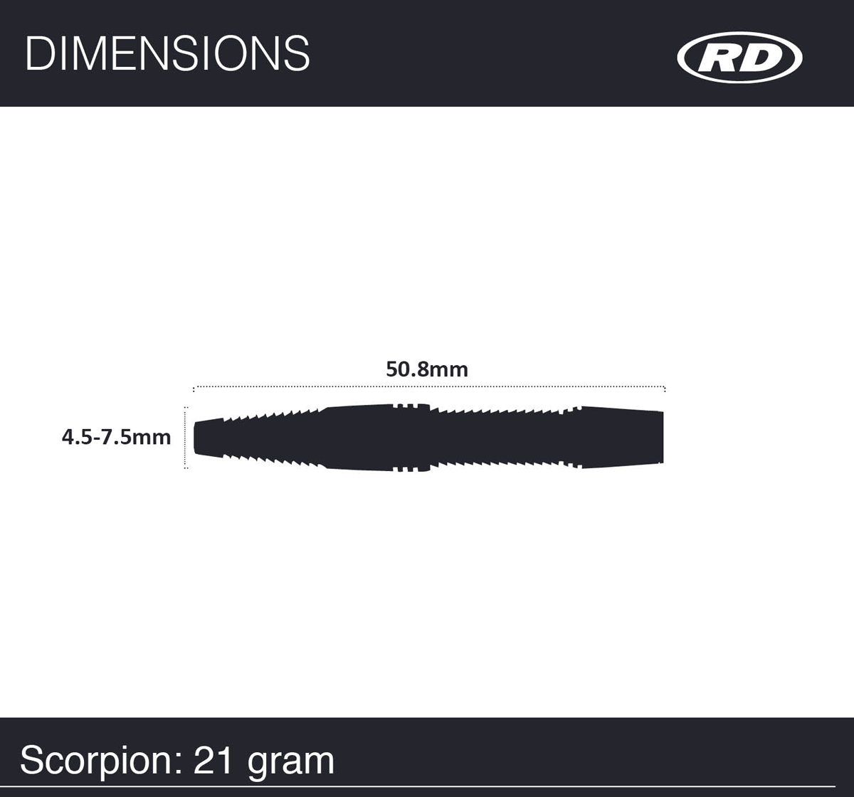 RED DRAGON Steeldarts SCORPION - 21g - 85% T
