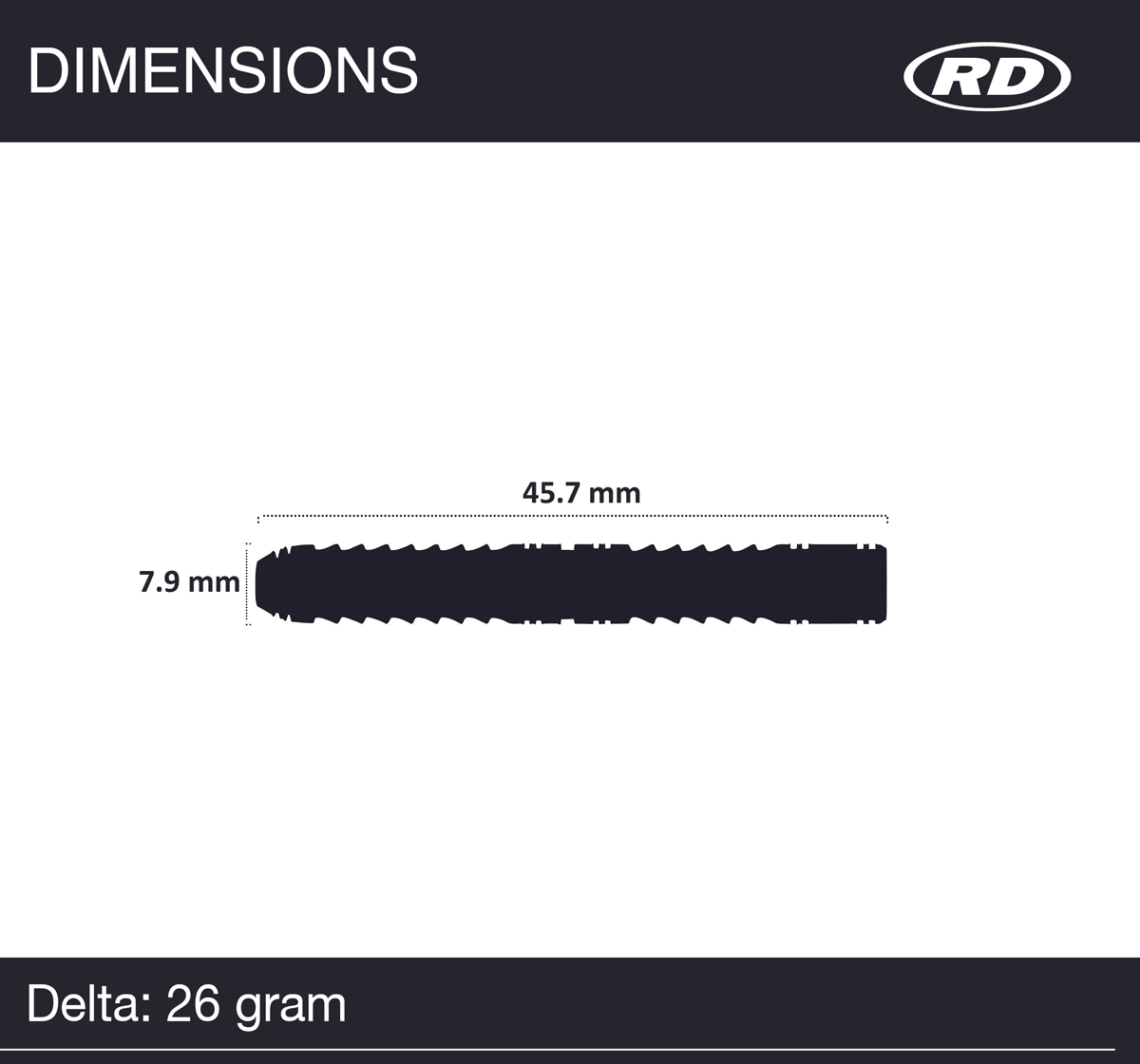 RED DRAGON Steeldarts DELTA 2 - 26g - 90% T