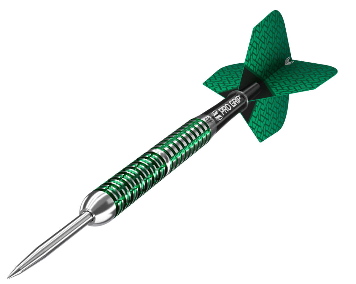 TARGET AGORA VERDE AV02 - Steel Darts - 25g (+/- 0.05g) - 90% T