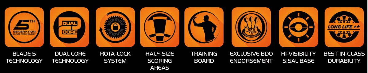 Winmau Blade 5 Dual Core CHAMPIONS CHOICE - Dartboard