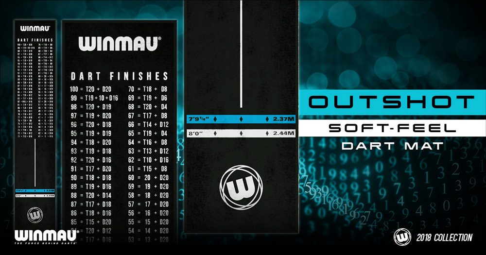 WINMAU® Soft-feel dart mat - Dart-Teppich