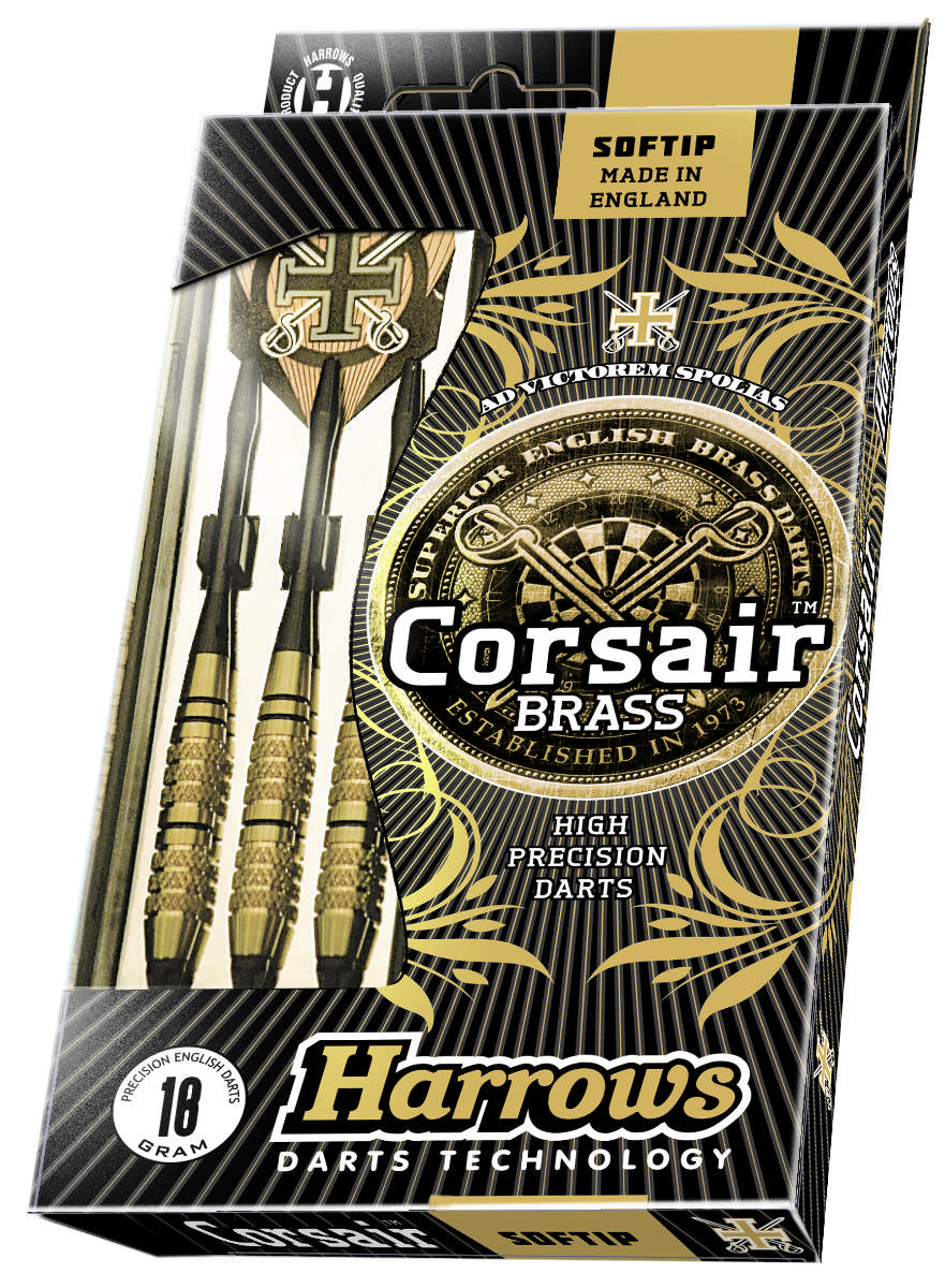 HARROWS CORSAIR - E-Darts - 18g - Messing