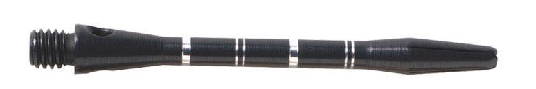 Shaft - ANODISED ALU RE-GROOVED - short/medium - Schwarz