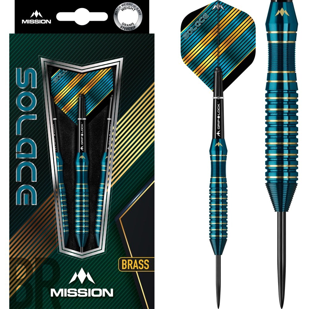 MISSION SOLACE - Steel Darts - 24g - Messing