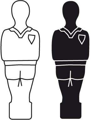 GARLANDO G-500 PIED DE POULE - Tischfussball