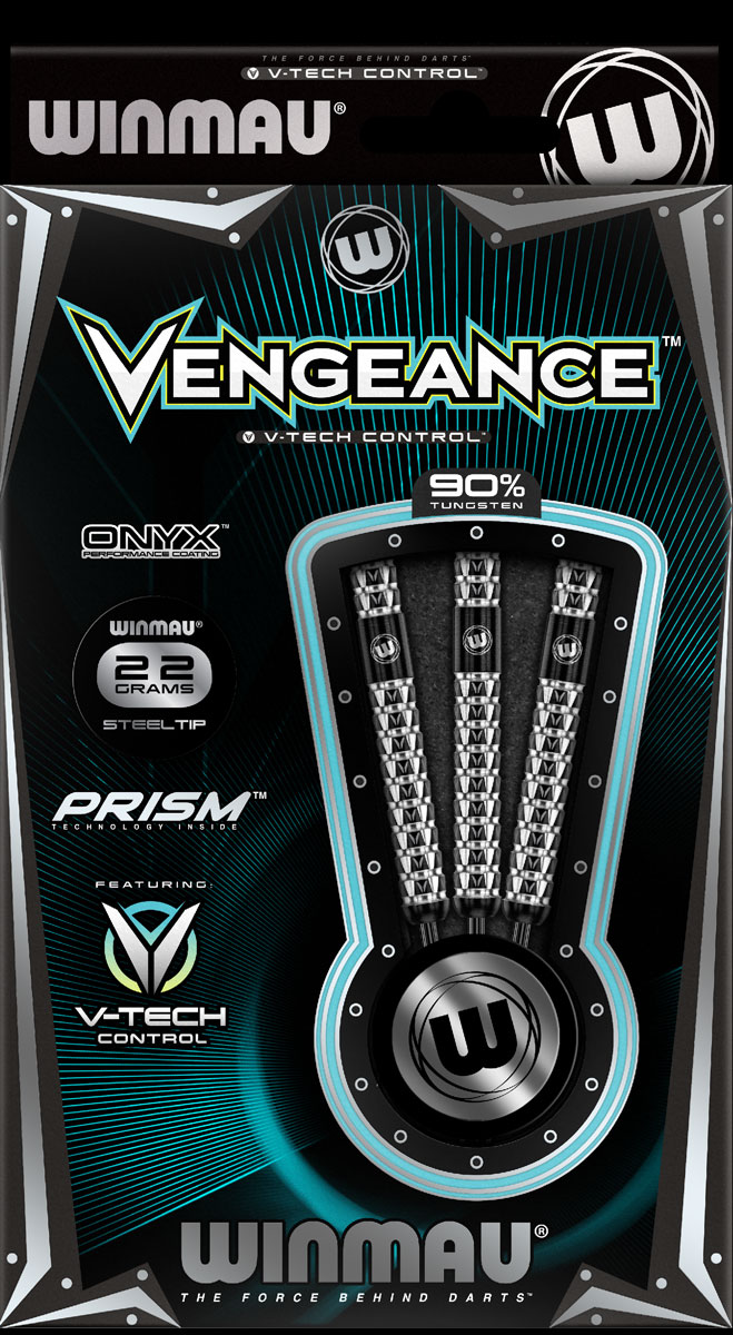 Steeldart WINMAU VENGEANCE - 90% Wolfram - 22g - +/- 0.05g