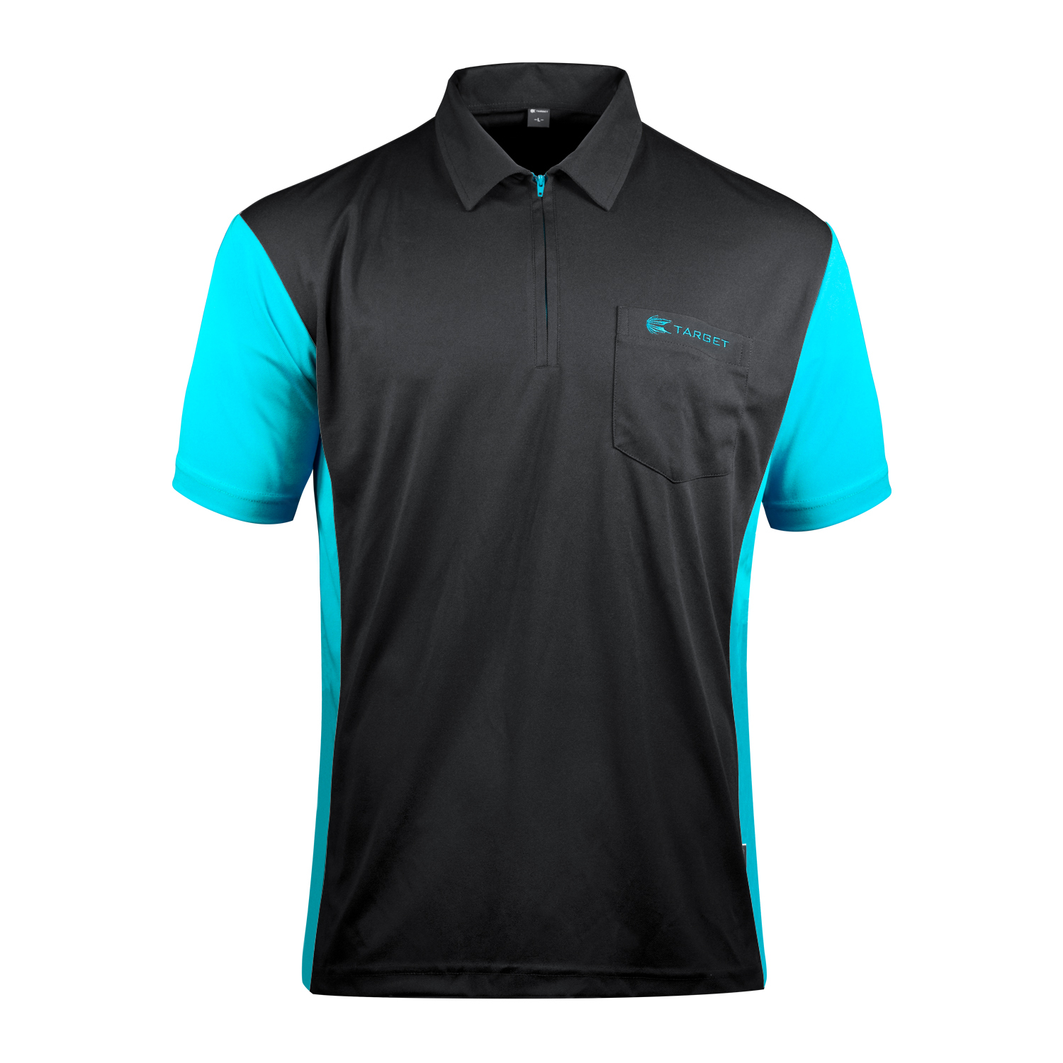 Target Coolplay 3 - Black & Aqua Blue - Dart Shirt
