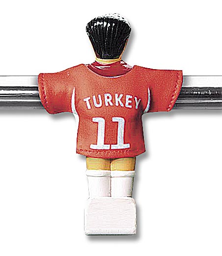 TÜRKEI - Trikot für Töggelikasten / Tischfussball - Set à 11 Stück