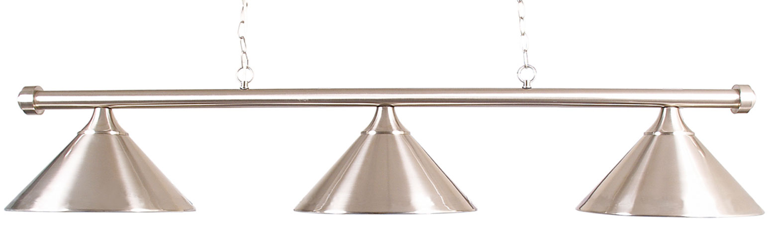 Billardlampe BUFFALO X3 CHROM GEBÜRSTET - 3-flammig