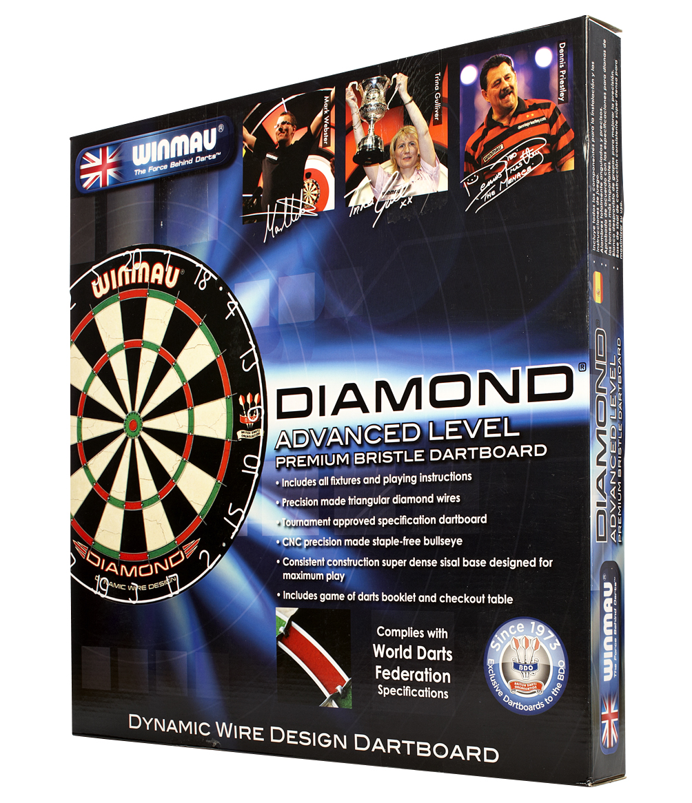 WINMAU DIAMOND - Dartboard für Steel- &amp; Softdarts - 3010