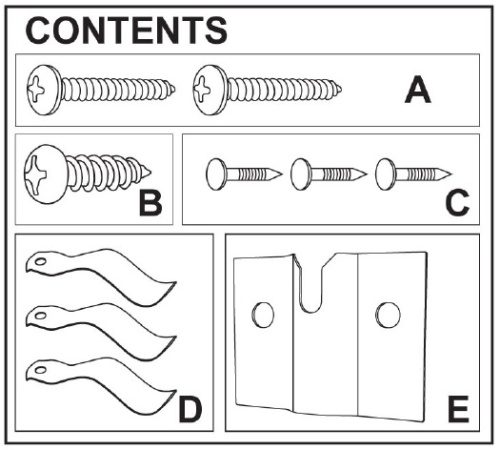 Dartboard Fixing Kit - Komplettes Set für Dartboard-Aufhängung