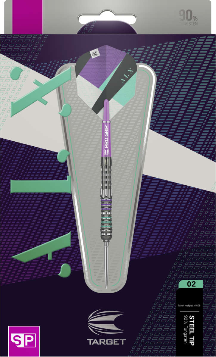 TARGET ALX 02 SP - Steel Darts - 24g (+/- 0.05g) - 90% - Swiss Point