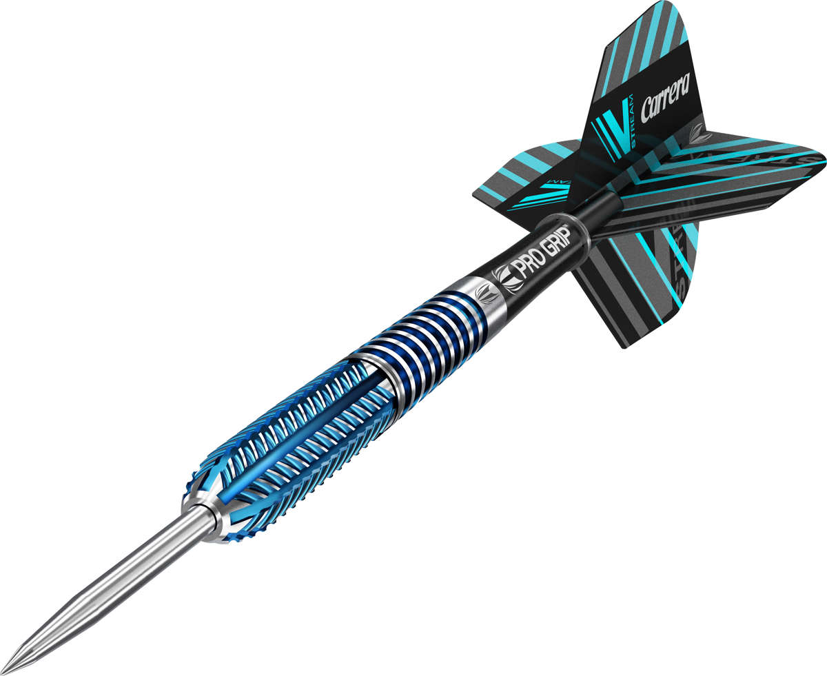 TARGET CARRERA V-STREAM V1 - Steel Darts - 22g (+/- 0.05g) - 90% T