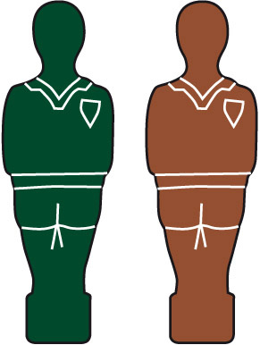 GARLANDO G-500 MILITARY JUNGLE - Tischfussball