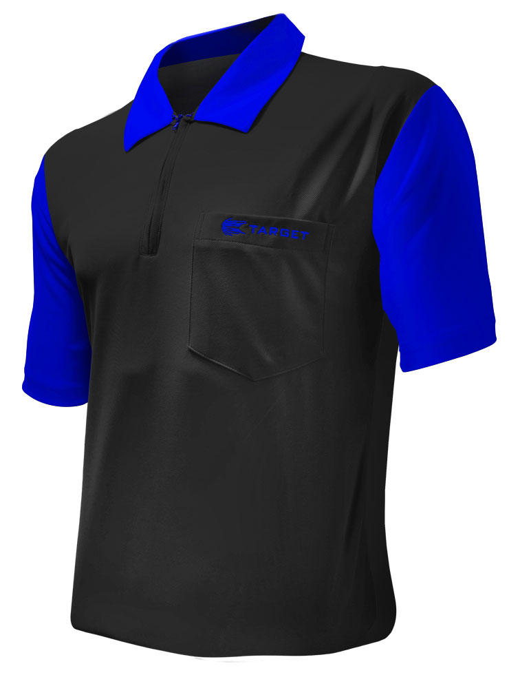 Target Coolplay 2 Dart Shirt - BLACK & BLUE